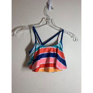 NWT Shelloha Swimsuit Bikini Top Girls Size 8 Colorful AD3